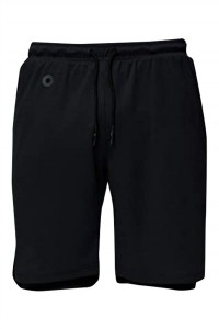 SKSP007 custom-made sports shorts running fast-drying tight-fitting design double-layer pants anti-glare lining design mobile phone pocket back zipper pocket front side design earphone hole sports shorts supplier five-minute sports pants detail view-4